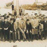 Friday 3 rd July 1931 The Tyne Pilotage Authority and their guests onboard the pilot cutter 'Queen O' the May' during their annual river trip.